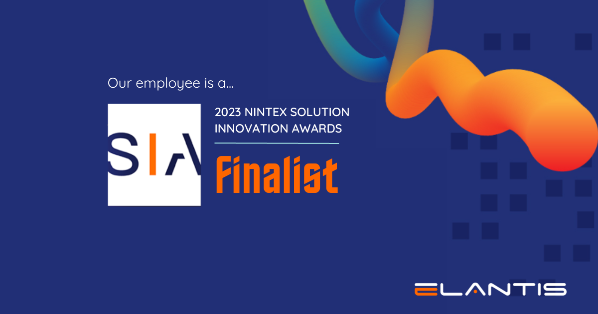 Elantis Employee Named Finalist in the 2023 Nintex Solution Innovation Awards