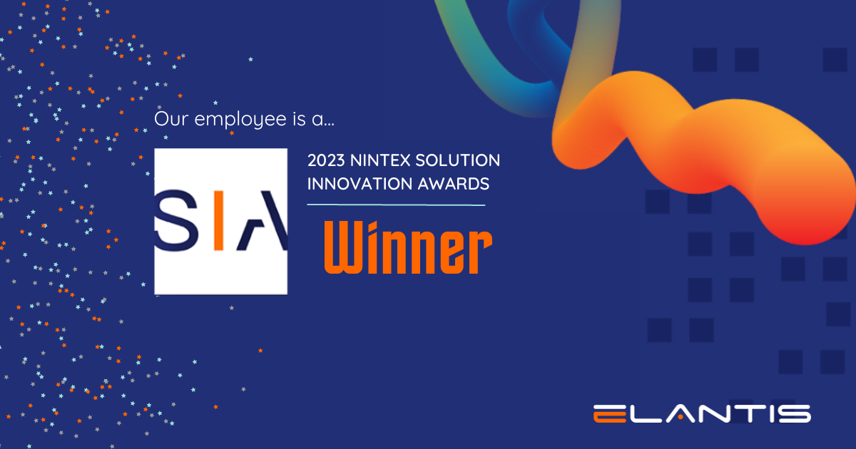 Elantis Employee Named Winner in the 2023 Nintex Solution Innovation Awards