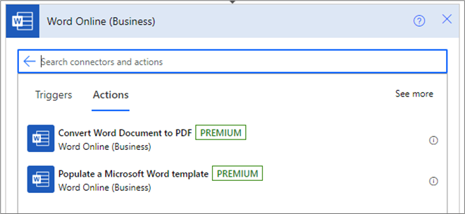 Option  2 – Word Online (Business), a Premium feature.