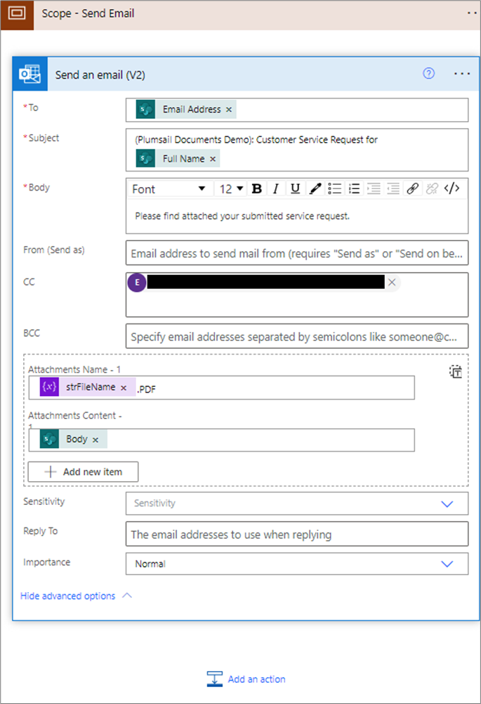 Power Automate Flow – Send Email with Attachment